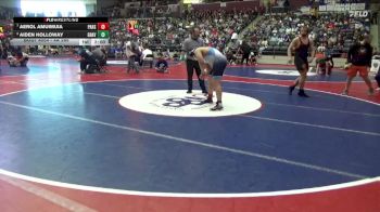 4A 285 lbs Quarterfinal - Aerol Amuimuia, Pulaski Academy High School vs Aiden Holloway, GRAVETTE HIGH SCHOOL