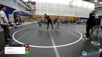 75 lbs Consi Of 4 - Paisley Clevenger, Choctaw Ironman Youth Wrestling vs Jordan Cabaniss, Newcastle Youth Wrestling