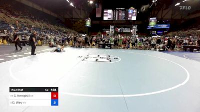 126 lbs Rnd Of 32 - Chase Hemphill, OR vs Dominic Way, WV