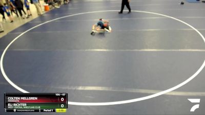 67 lbs Quarterfinal - Eli Richter, West Central Wrestling Club vs Colten Mellgren, Minnesota