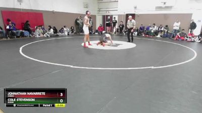 138 lbs Cons. Round 3 - Johnathan Navarrete, Chico vs Cole Stevenson, Gunn