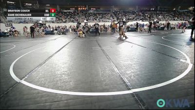 46 lbs Consi Of 8 #2 - Drayson Couch, Del City Little League vs Zane Eichenauer, Cowboy Wrestling Club