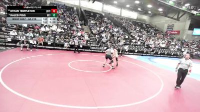 6A 215 lbs Cons. Semi - Ethan Templeton, Lone Peak vs Kaleb Pigg, Westlake