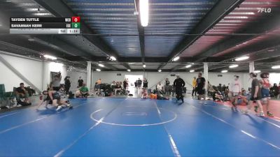 110 lbs Round 5 (6 Team) - Tayden Tuttle, Wrecking Crew Black vs Savannah Kerr, East Carolina Elite