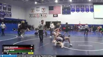 145 lbs Quarterfinal - Logan Branigan, Burns/Pine Bluffs vs Rylan Wehr, Douglas