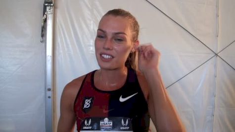 Colleen Quigley discusses Schumacher choice after advancing to steeple final