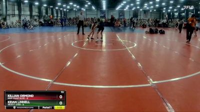 72 lbs Rd# 9- 2:15pm Saturday Final Pool - Keian Linnell, SELECT, Utah vs Killian Ormond, East Coast Elite