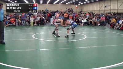 132lbs Semi-finals Riley Palmer (Pennsylvania) vs. Kaid Brock (Oklahoma)