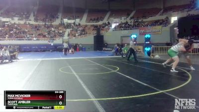 D4-285 lbs Quarterfinal - Scott Ambler, Thatcher vs Max McVicker, Yuma Catholic