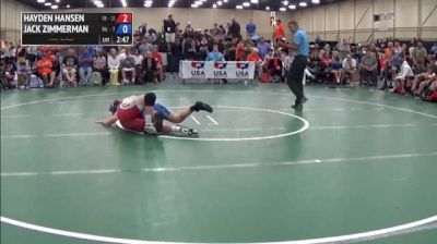 170lbs Semi-finals Jack Zimmerman (Pennsylvania) vs. Hayden Hansen (Oklahoma)