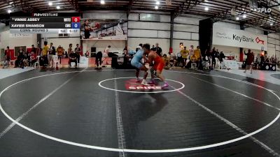 77 kg Cons. Round 2 - Vinnie Abbey, Warrior Regional Training Center vs Xavier Swanson, Cougar Wrestling Club