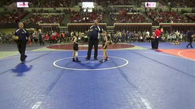 61 lbs Champ. Round 1 - Emmett Mitchell, Team Champs vs Gannon Chagnon, Havre Wrestling Club