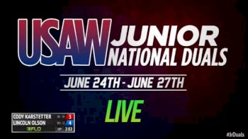 132 1st Place Match Cody Karstetter (Oklahoma) vs. Lincoln Olson (Michigan 1)