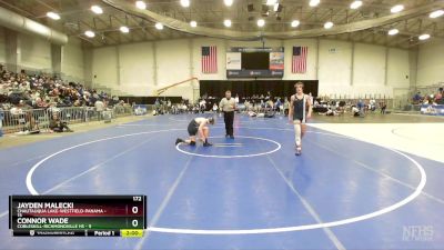 172 lbs Round 2 (3 Team) - Jayden Malecki, Chautauqua Lake-Westfield-Panama vs Connor Wade, Cobleskill-Richmondville HS