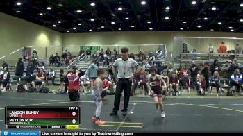 54 lbs Placement (4 Team) - Peyton Roy, Dundee Blue vs Landon Bundy, Lapeer