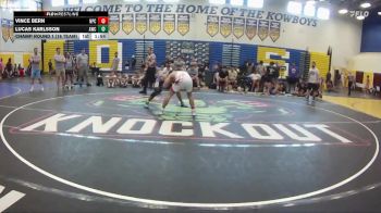 150 lbs Champ Round 1 (16 Team) - Vince Bern, Naperville Central vs Lucas Karlsson, Avalon WC