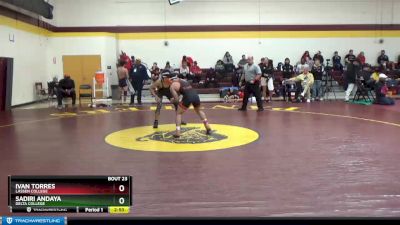 125 lbs Quarterfinal - Ivan Torres, Lassen College vs Sadiri Andaya, Delta College