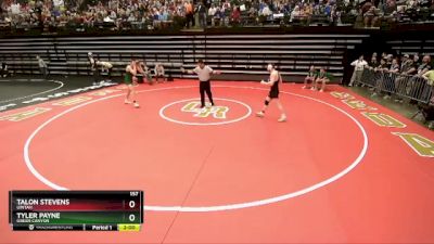 157 lbs Quarterfinal - Tyler Payne, Green Canyon vs Talon Stevens, Uintah