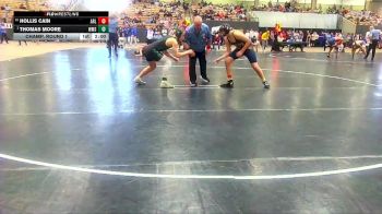 160 lbs Champ. Round 1 - Thomas Moore, Webb Middle School vs Hollis Cain, Arlington Wrestling Club