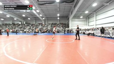 160 lbs Quarterfinal - Moses Destiny, RI vs Elias Motta, MN