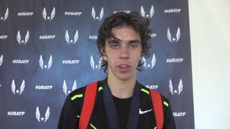 Matthew Maton after winning USATF Jr 5K