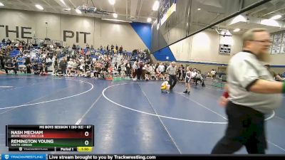 67 lbs Cons. Round 2 - Nash Mecham, Bruin Wrestling Club vs Remington Young, South Jordan