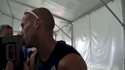 Jeremy Wariner talks after 400m semi at USATF Championships