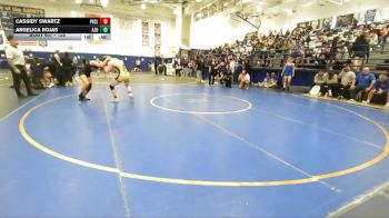 125 lbs Cons. Round 4 - Angelica Rojas, Azusa vs Cassidy Swartz, Peninsula