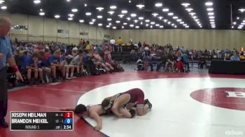 106 Round 1 Brandon Meikel (Utah) vs. Joseph Heilman (New Jersey)