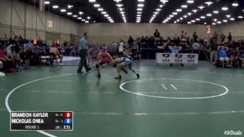 100 Round 1 Nicholas Onea (Pennsylvania) vs. Brandon Kaylor (Washington)