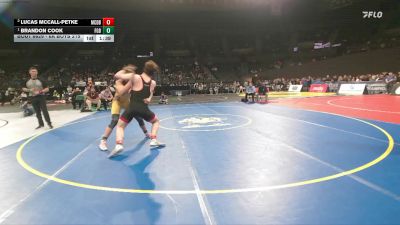 6A Boys 215 lbs 1st Place Match - Brandon Cook, Forest Grove Boys vs Lucas McCall-Petke, McDaniel Boys