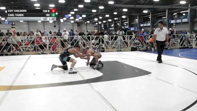 132 lbs Rr Rnd 2 - Coy Childers, Nebraska Blue - HSB vs Cael Yanek, Freakztyle Supremacy - HSB