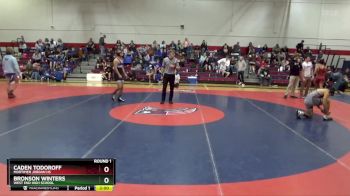 150 lbs Round 1 - Caden Todoroff, Mortimer Jordan HS vs Bronson Winters, West End High School