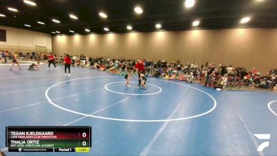 41-42 lbs Cons. Semi - Tegan Kjeldgaard, Lake Highlands Club Wrestling vs Thalia Ortiz, NXT Level Wrestling Academy