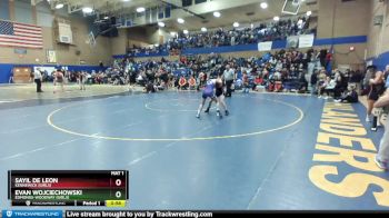 110lbs Cons. Round 3 - Evan Wojciechowski, Edmonds-Woodway (Girls) vs Sayil De Leon, Kennewick (Girls)