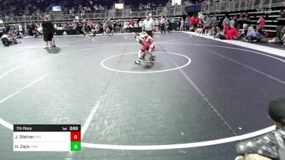 55 lbs 7th Place - Jackson Steiner, Florida National Team vs Harrison Zajic, Trailhands