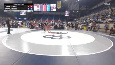 140 lbs Cons. Rd Of 16 - Sarai Cortez, CA vs Makayla Dixon, NE