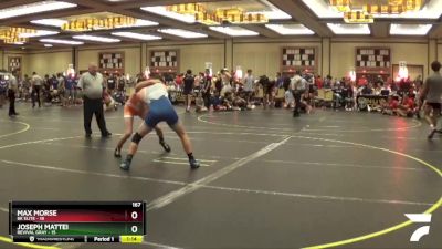 167 lbs Round 2 (6 Team) - Max Morse, BK ELITE vs Joseph Mattei, Revival Gray