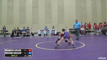 100 1st Place Match Jedidiah Marlow (Ohio) vs. Brandon Kaylor (Washington)