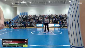 120 lbs Champ. Round 1 - Carson Hale, North Pontotoc High School vs Michael Herrington, Oak Grove HS