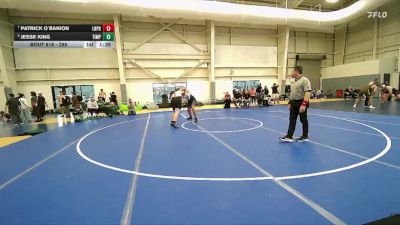 285 lbs Quarterfinal - Patrick O`Banion, Lone Peak vs Jesse King, Timpanogos