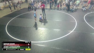 66-68 lbs Round 1 - Storm Lucknasuwan, Betterman Elite Wrestling vs Arthur Dover, Pikes Peak Warriors Wrestling