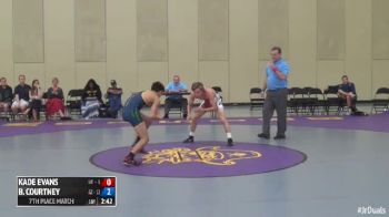 113 7th Place Match Brandon Courtney (Arizona) vs. Kade Evans (Utah)