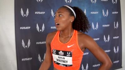 Kaylin Whitney comments on Candace Hill after 200 qualifying at USATF Champs