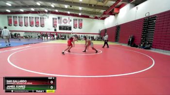 157 lbs Quarterfinal - Sam Gallardo, University Nevada Las Vegas vs James Juarez, Bakersfield College