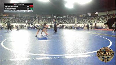 142 lbs Semifinal - Aaliah Guebara, Maize WC vs Kaisley Taber, Hennessey Takedown Club