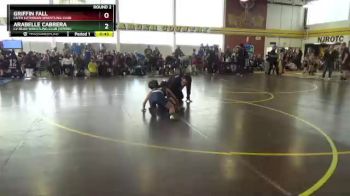 67 lbs Round 2 - Griffin Fall, Faith Lutheran Wrestling Club vs Arabelle Cabrera, LV Bear Wrestling Club (Spring