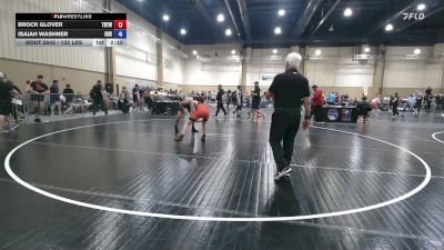 132 lbs Consi Of 8 #2 - Brock Glover, Tampa Bay Tigers Wrestling vs Isaiah Washner, Oakleaf High School