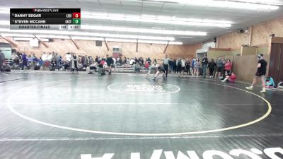 140 lbs Quarterfinal - Danny Edgar, Lehighton vs Steven McCann, East Rochester