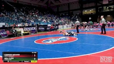 7A-165 lbs Champ. Round 1 - Ben Cleek, Carrollton vs Connor Weaver, North Gwinnett